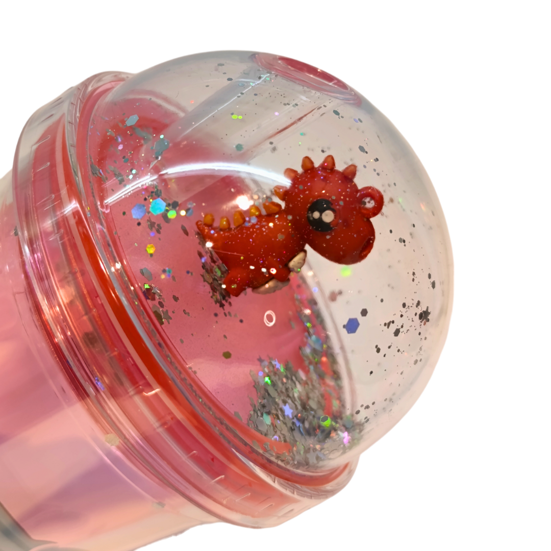 Vaso Acrílico Dino Rosa