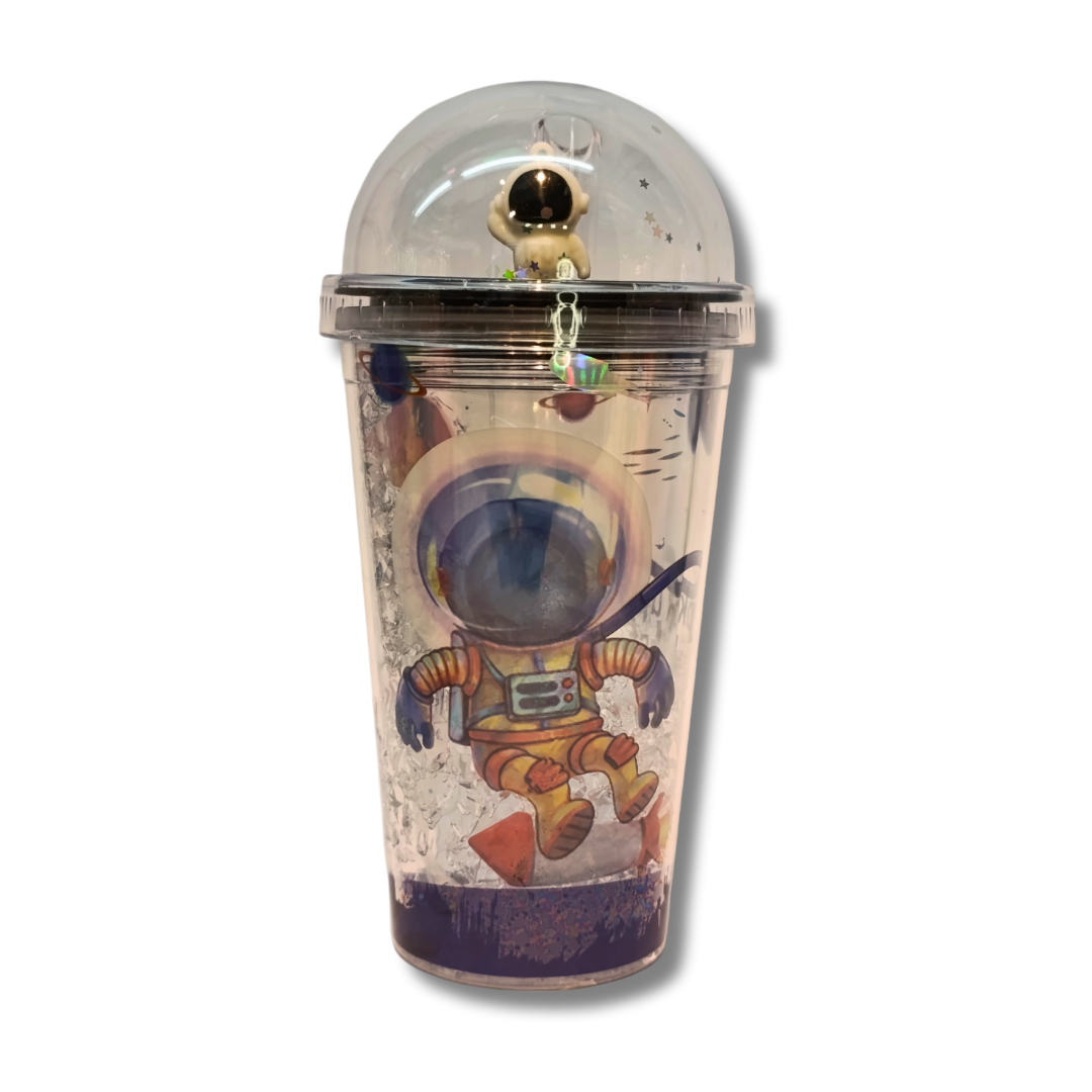 Vaso Acrílico Astronauta Negro