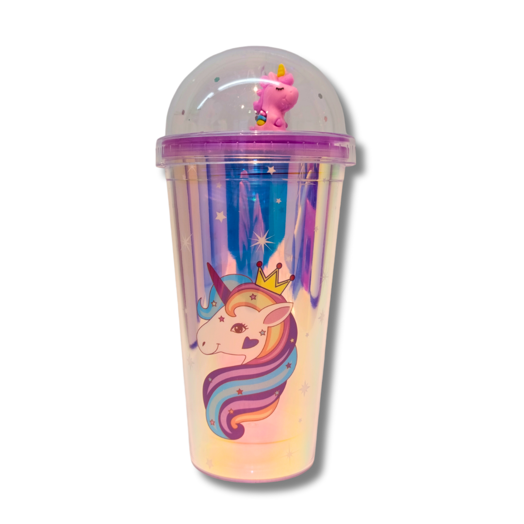 Vaso Acrílico Unicornio Tornasolado