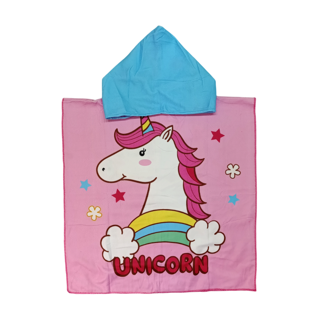 Toalla Poncho De Niño Unicorn