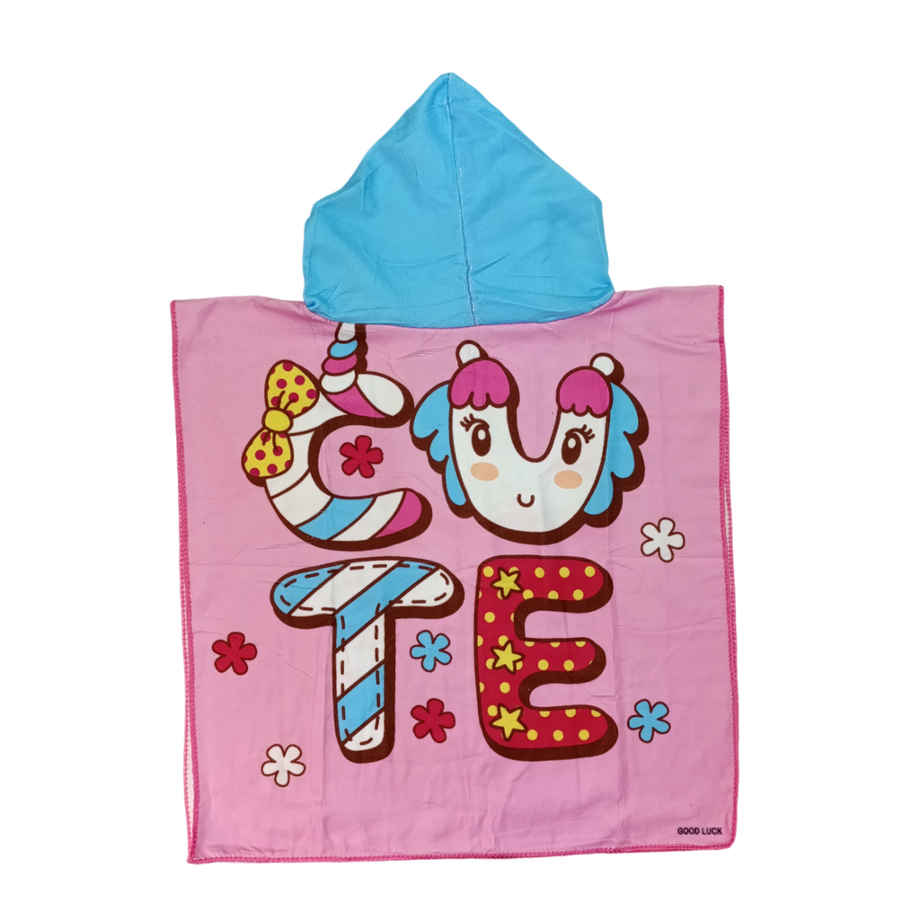 Toalla Poncho De Niño Unicorn