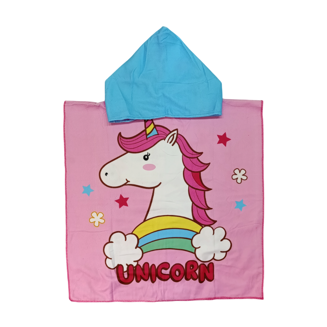 Toalla Poncho De Niño Unicorn