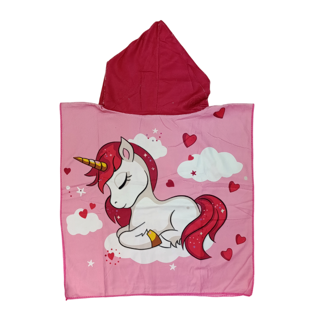 Toalla Poncho De Niño Unicornio
