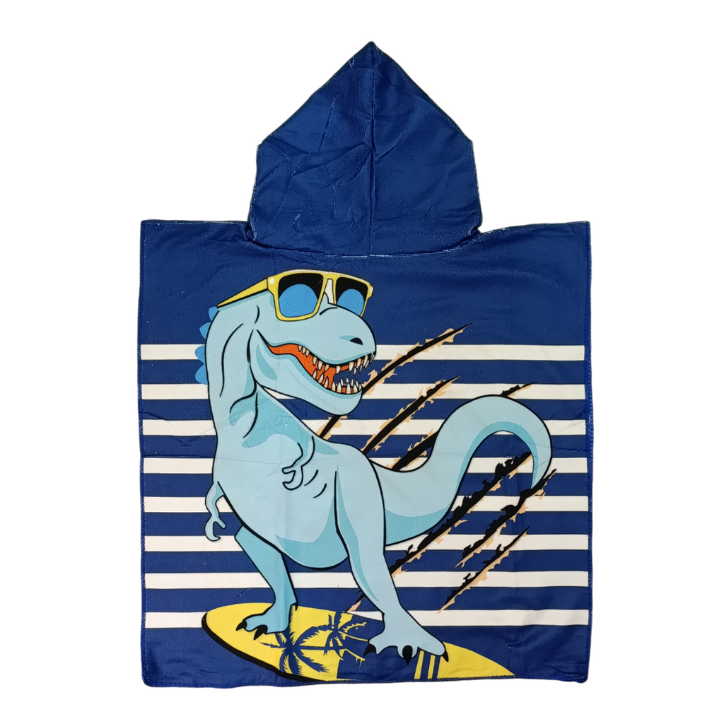 Toalla Poncho De Niño T-Rex