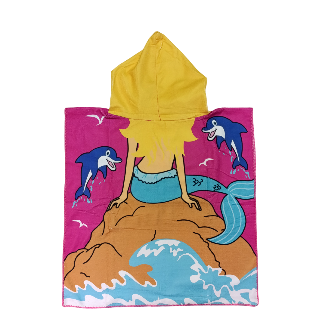 Toalla Poncho De Niño Sirena 2.0