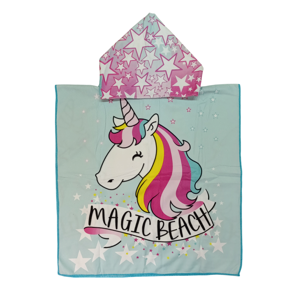 Toalla Poncho De Niño Magic Beach