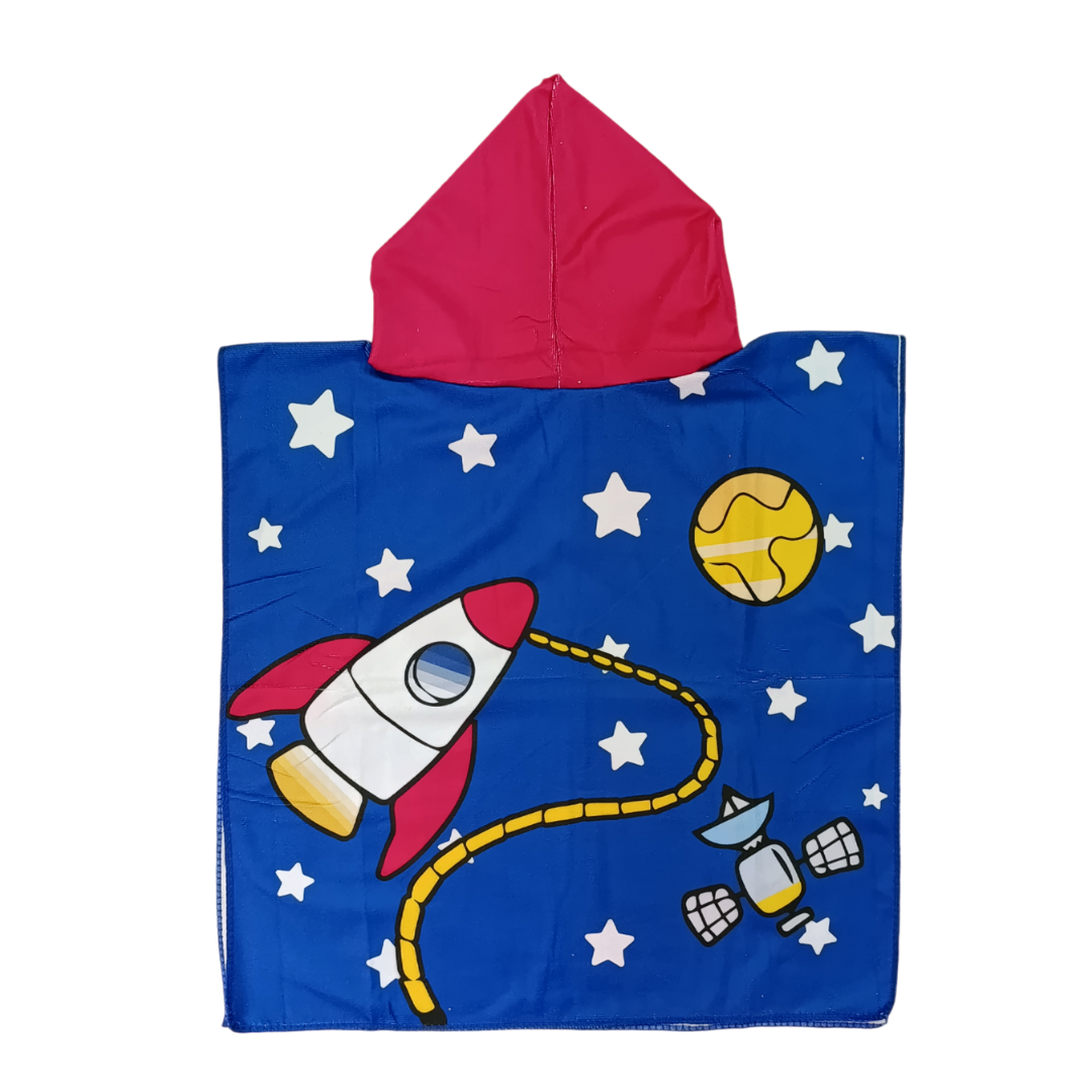 Toalla Poncho De Niño Astronauta