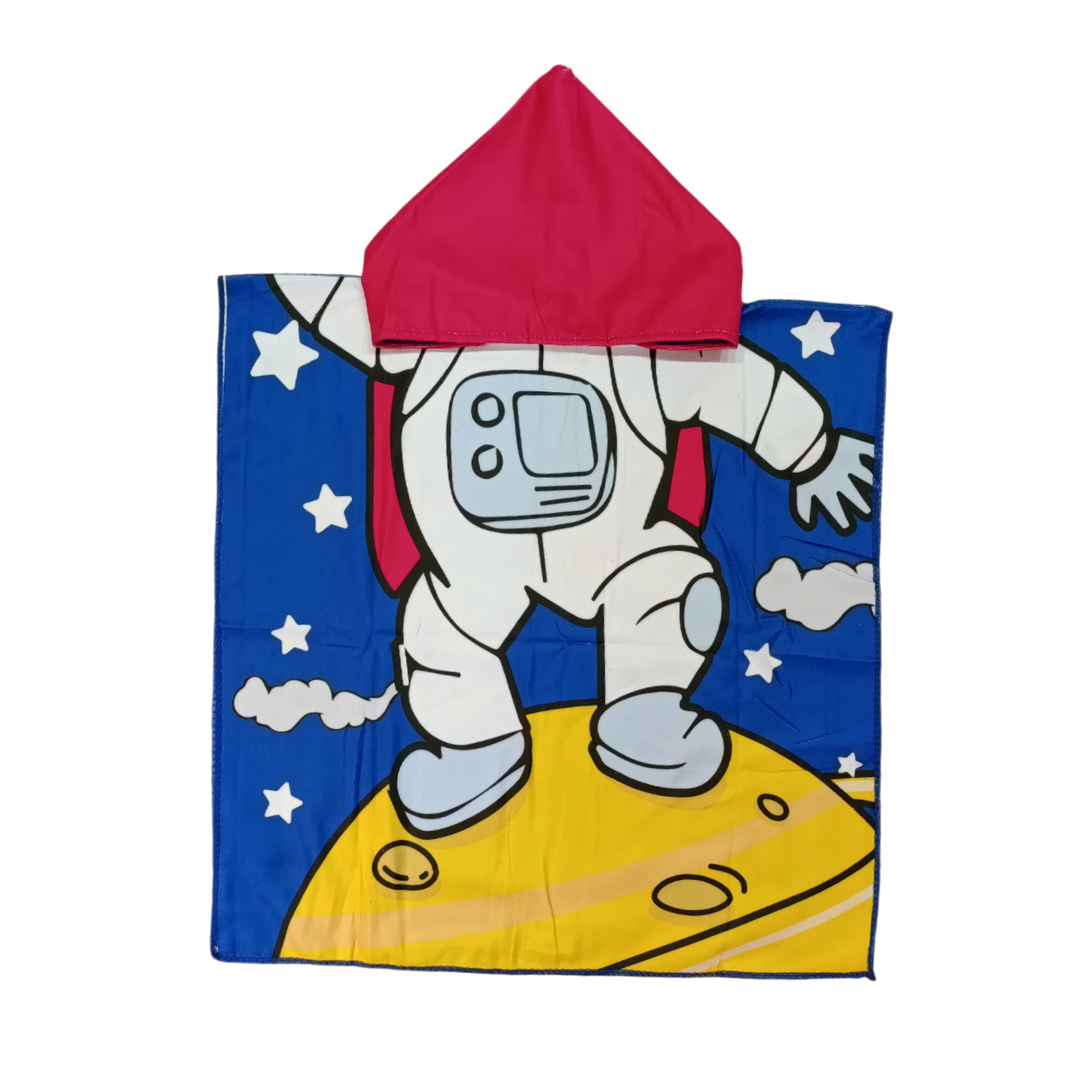 Toalla Poncho De Niño Astronauta