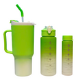 Set Vaso Con Dos Botellas Matte