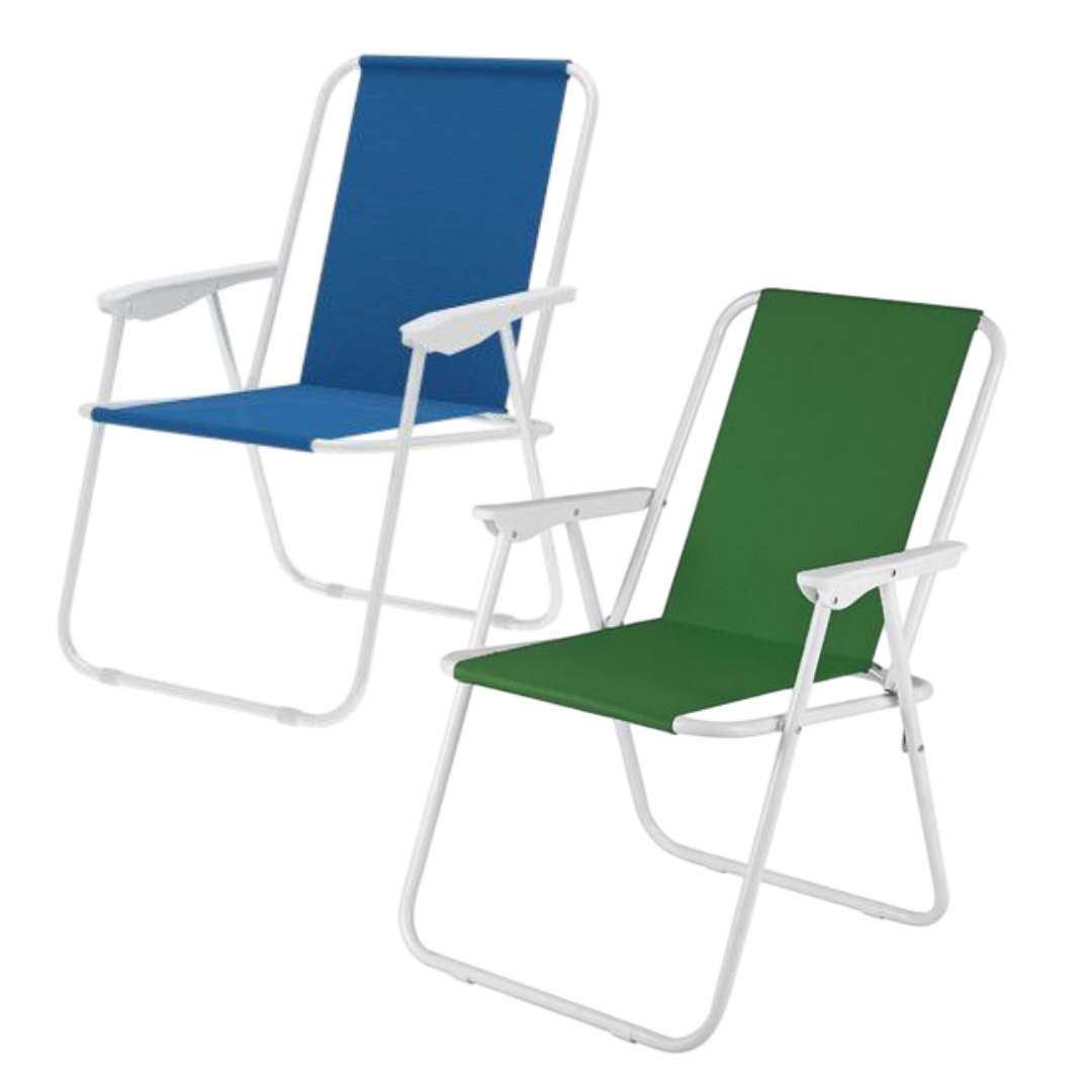 Silla De Playa Plegable Color Liso Surtido