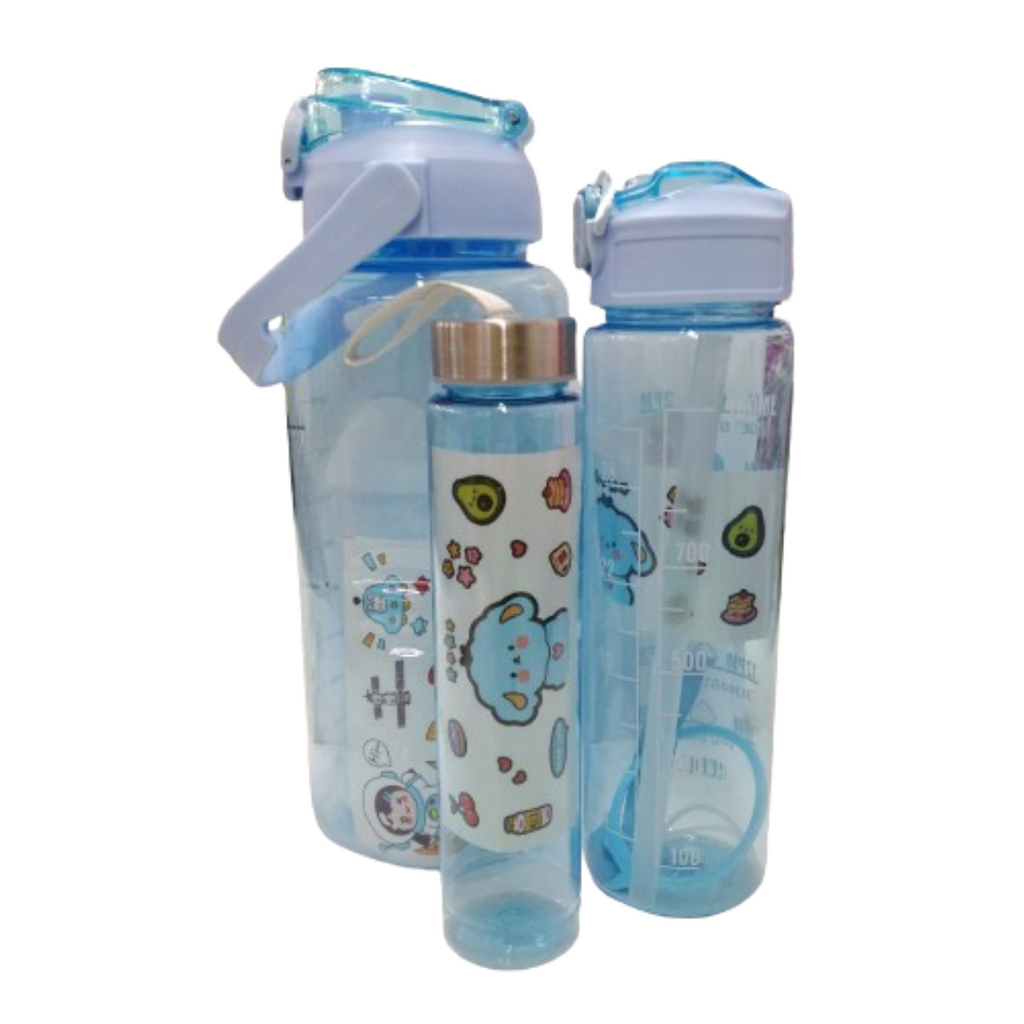 Set Botellas Motivacioles Celeste