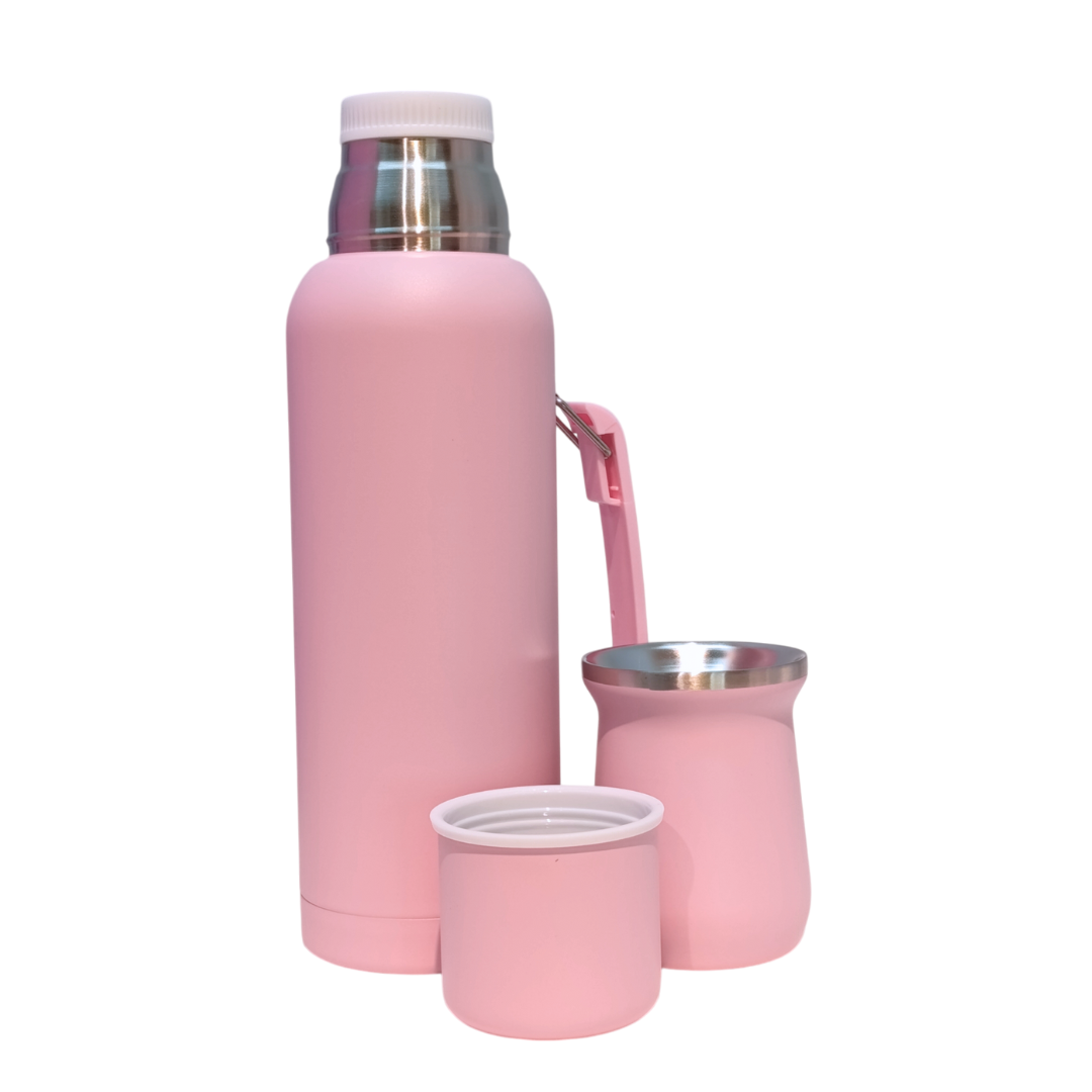 Termo + Mate Set Acero Inoxidable Colores