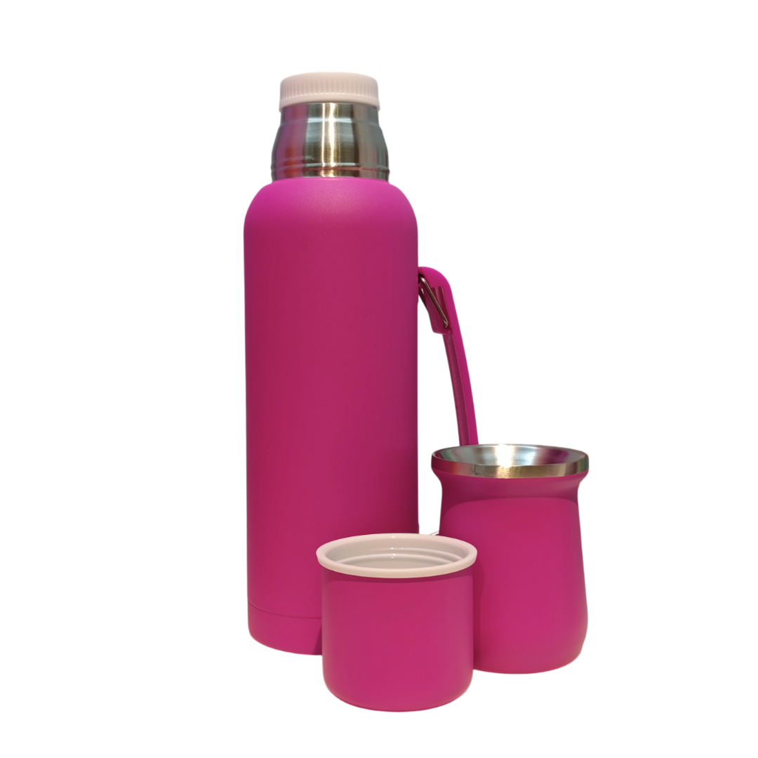 Termo + Mate Set Acero Inoxidable Colores