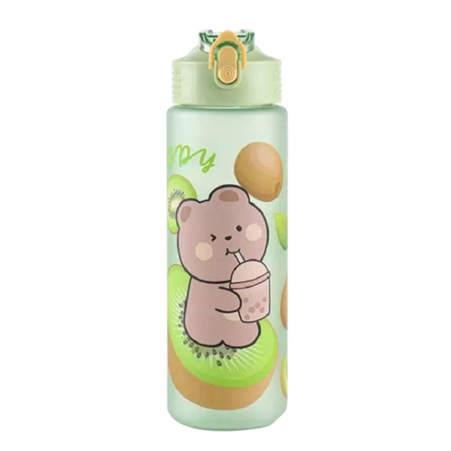 Botella Infantil Plástica Diseños Frutales