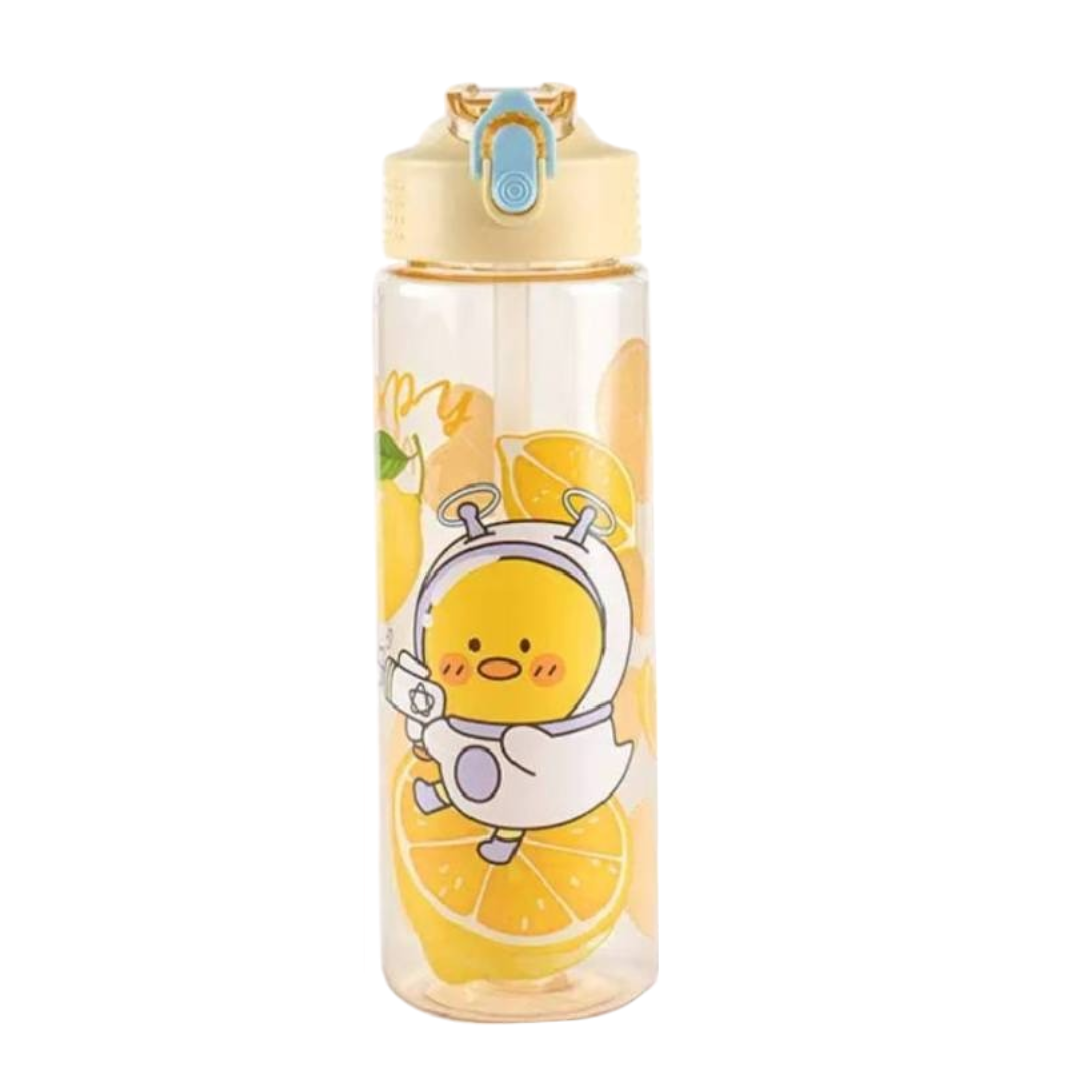 Botella Infantil Plástica Diseños Frutales