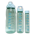 Set 3 en 1 Botellas Motivacionales Health