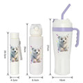 Set Vaso + Botellas Osito Lila