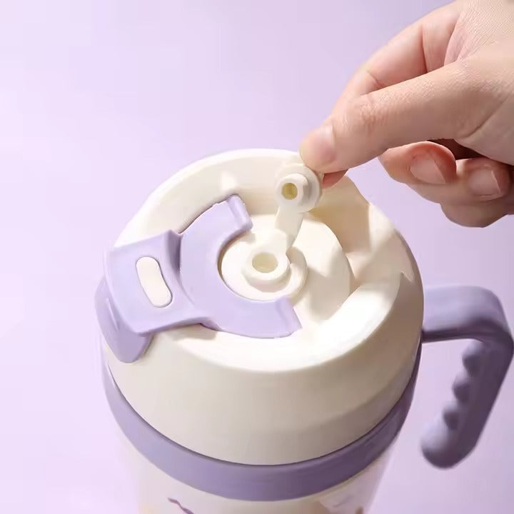 Set Vaso + Botellas Osito Lila
