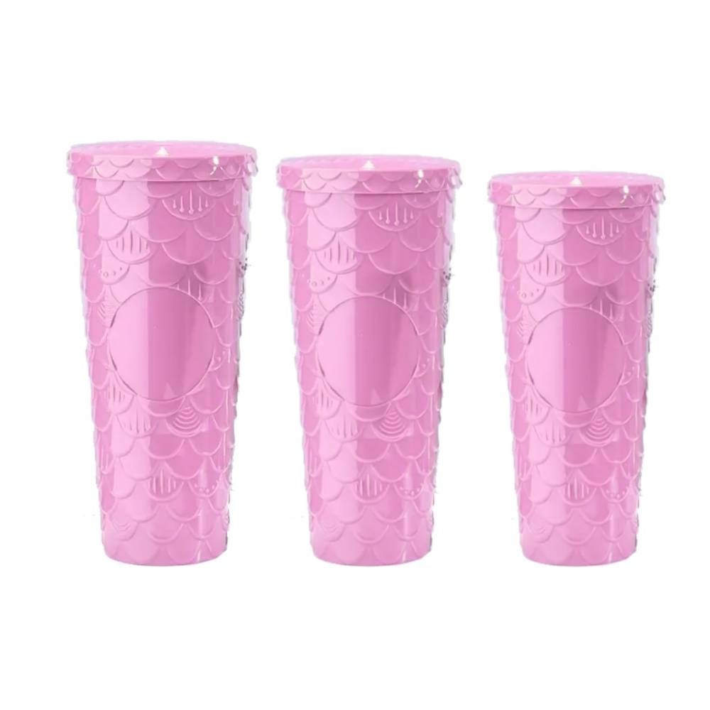 Set Vaso 3 en 1 Texturizado Sirena