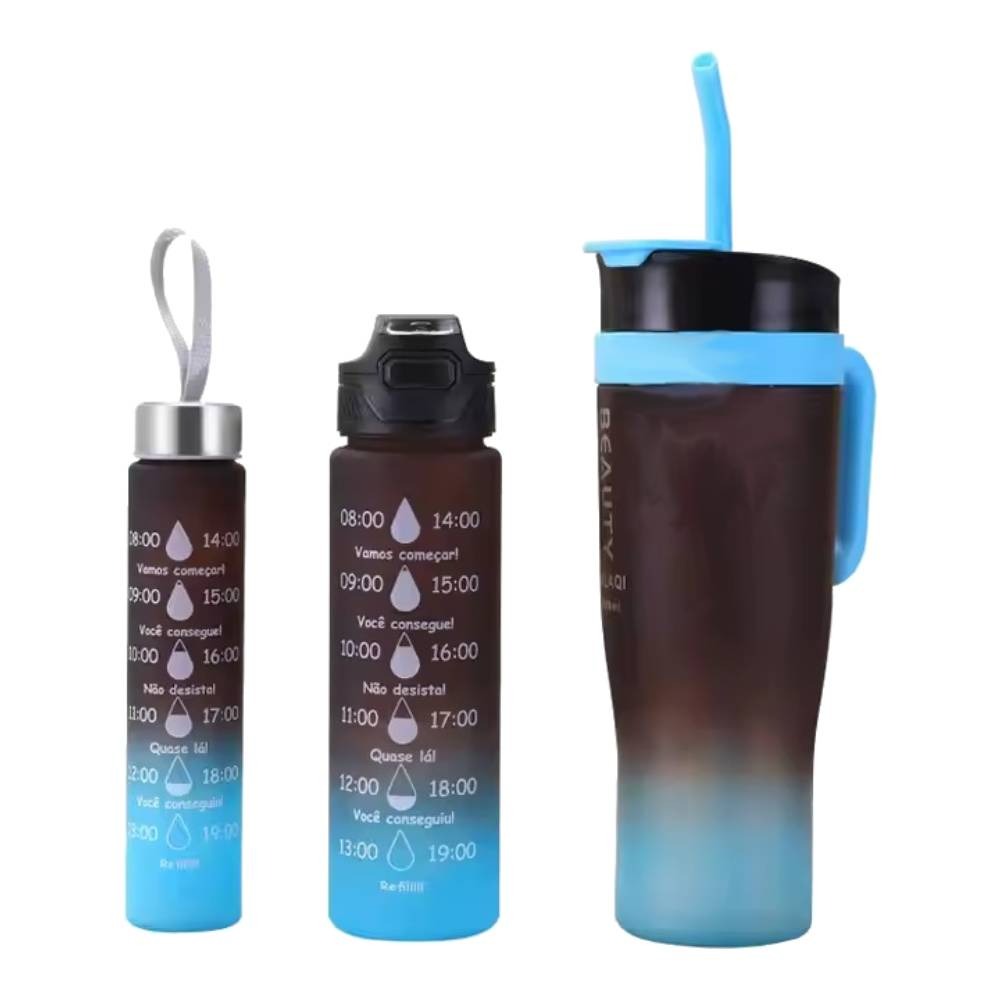 Set Vaso + Dos Botellas Matte Degradé