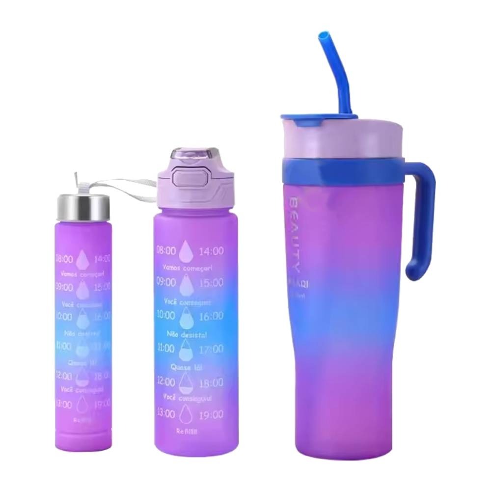 Set Vaso + Dos Botellas Matte Degradé