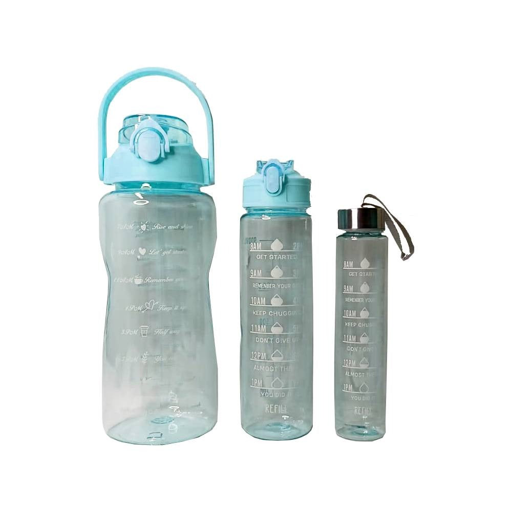Set Botellas Motivacioles Celeste