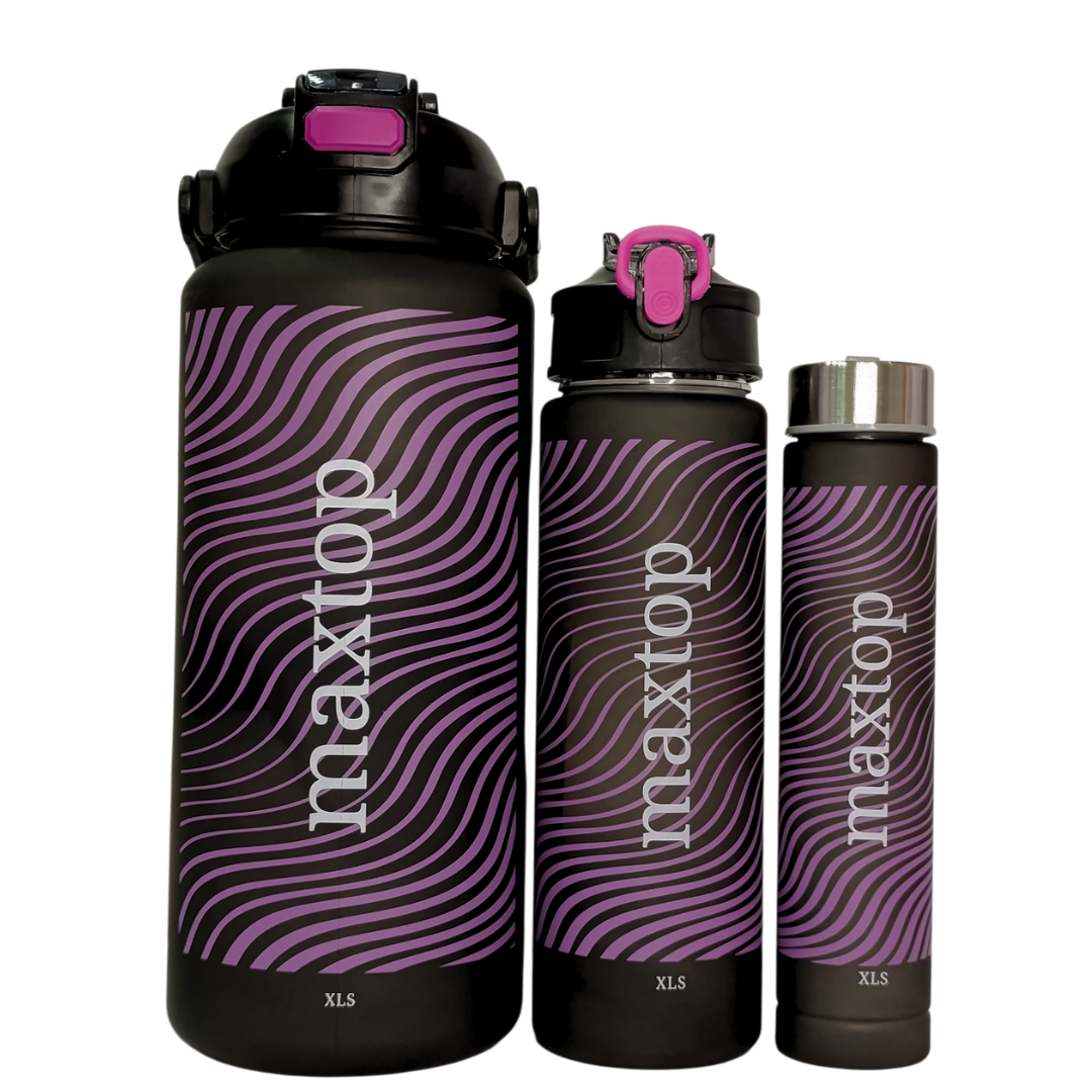 Set Botella Deportiva Violeta