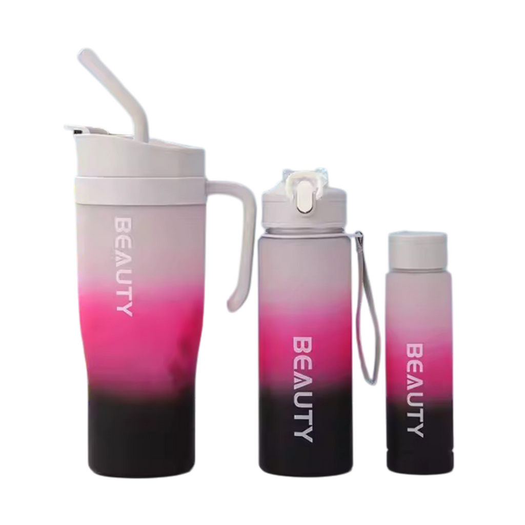 Set Vaso + Botellas Beauty Degradé
