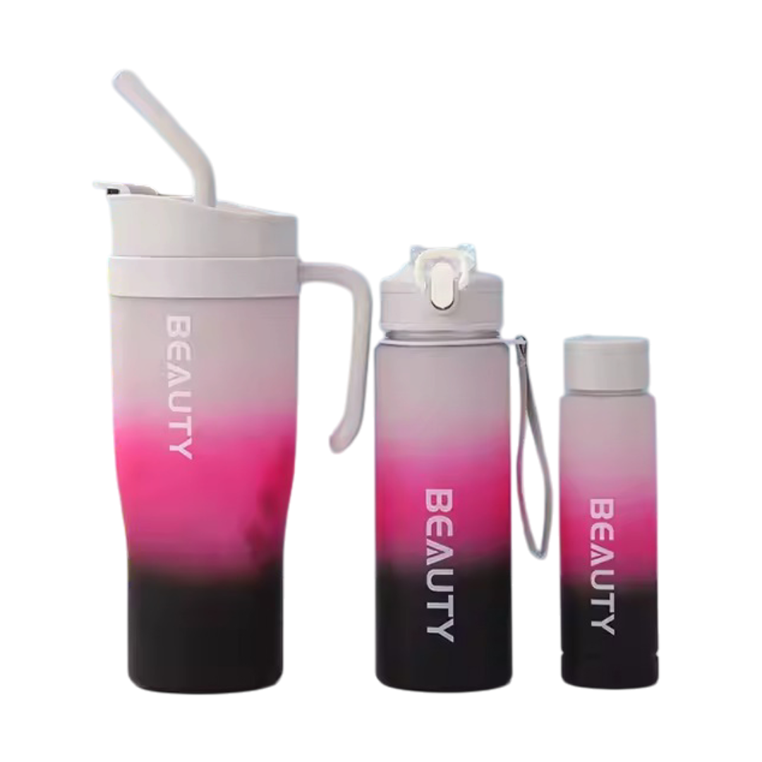 Set Vaso + Botellas Beauty Degradé