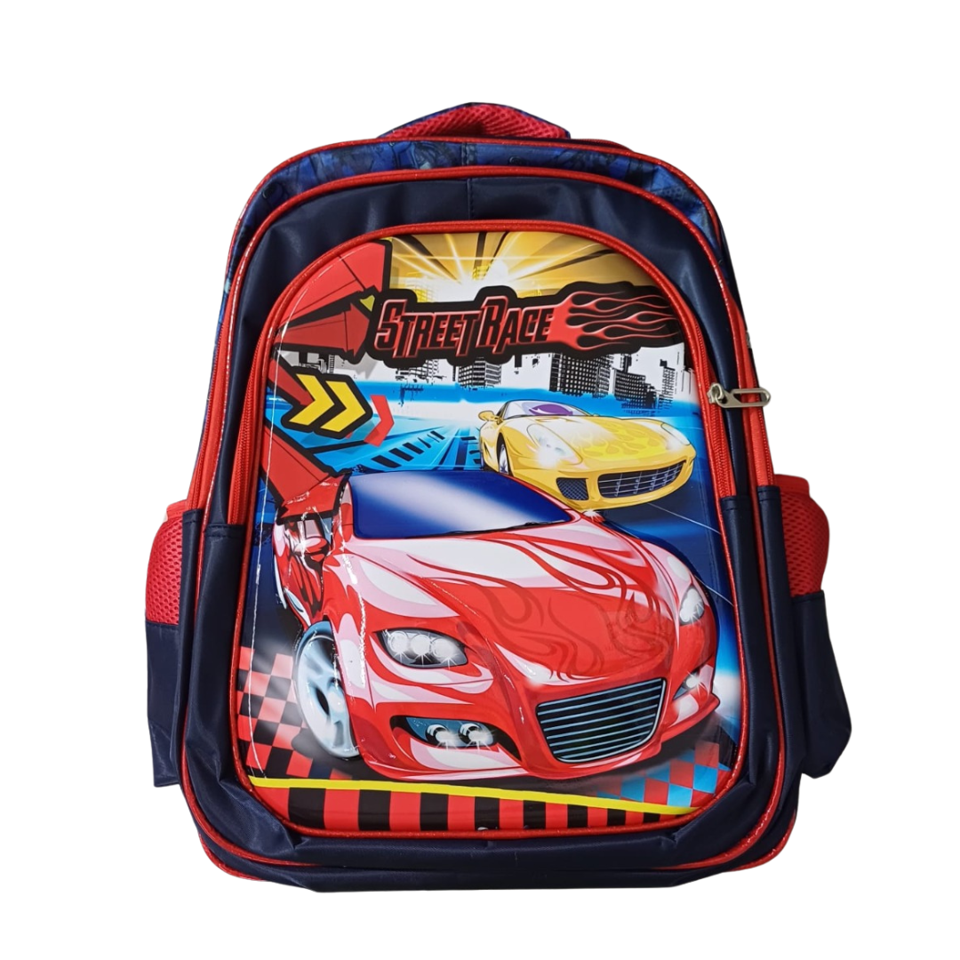 Mochila Infantil Autos 3D