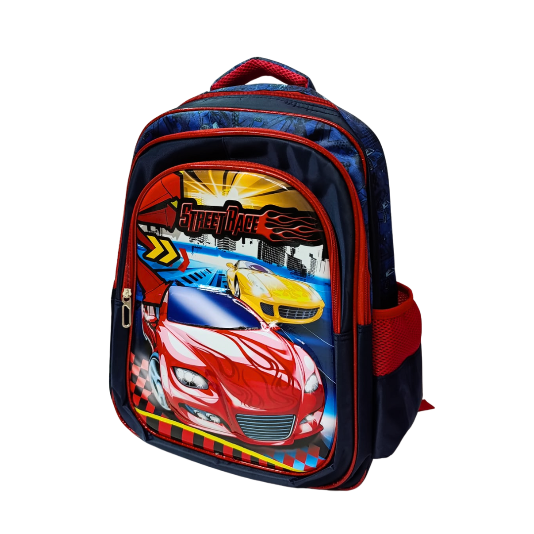 Mochila Infantil Autos 3D