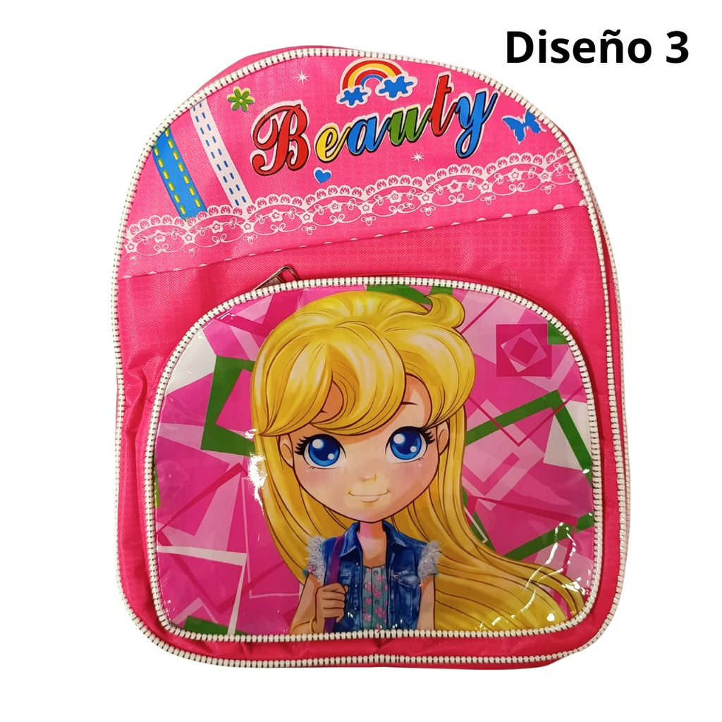 Mochila Infantil Con Diseño Niña