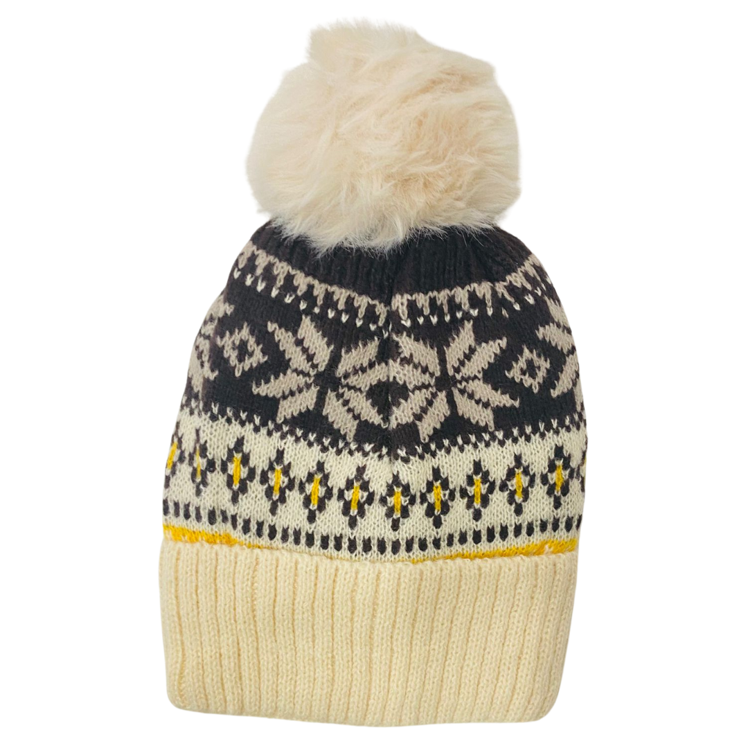 Gorro Dama Copos De Nieve
