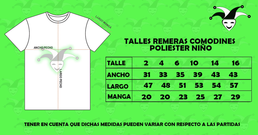 Camiseta Poliester Niño Blanca