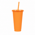 Vaso Plástico Con Tapa Y Sorbito