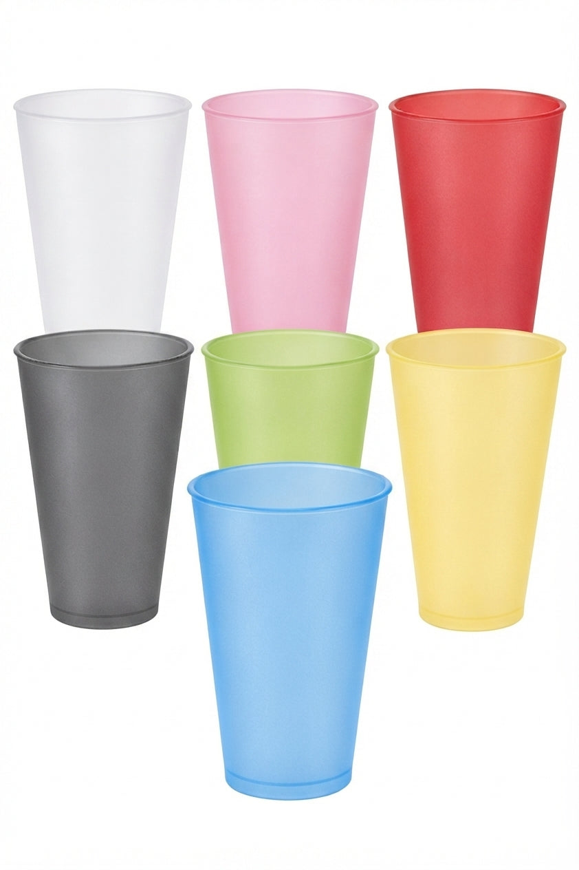 Vaso Plástico Esmerilado