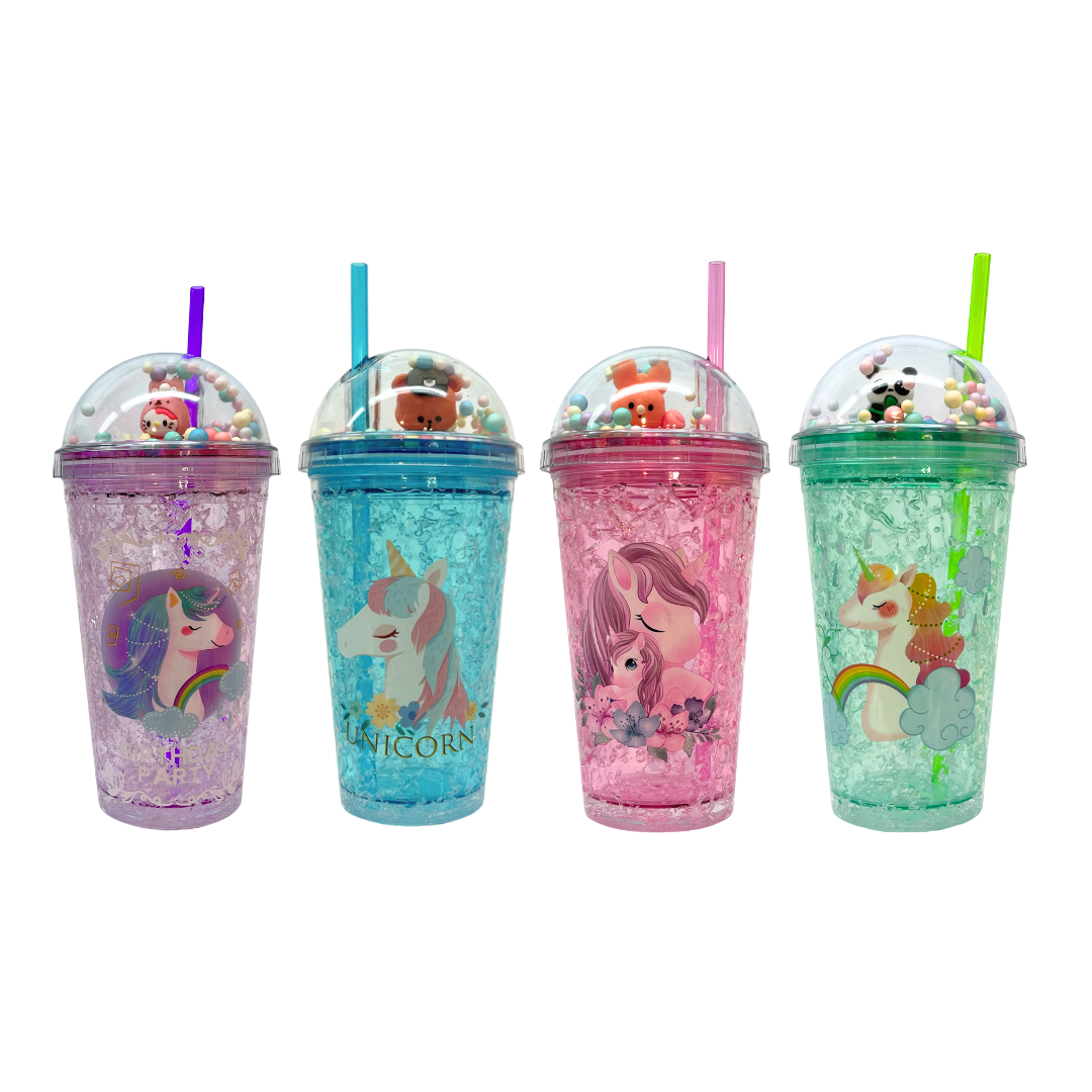 Vaso Acrílico Diseño Unicornio