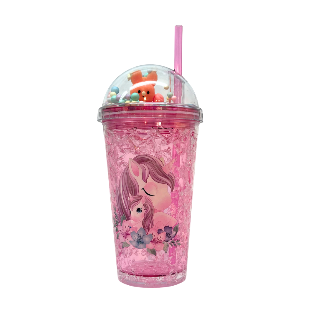 Vaso Acrílico Diseño Unicornio