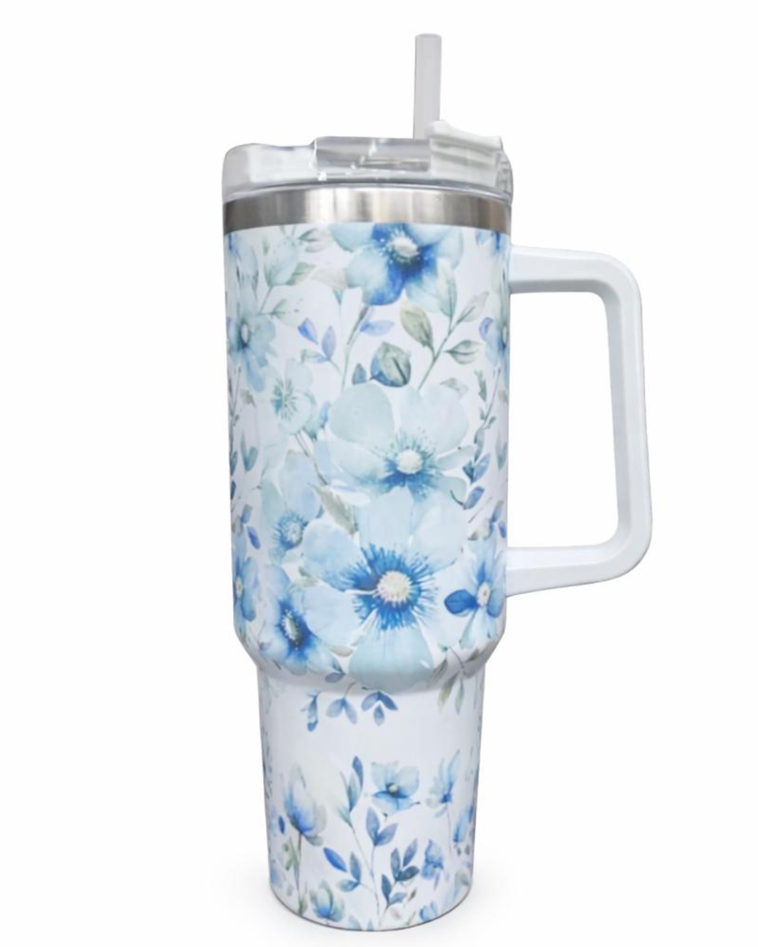 Vaso Térmico Trendy con Estampado Celeste
