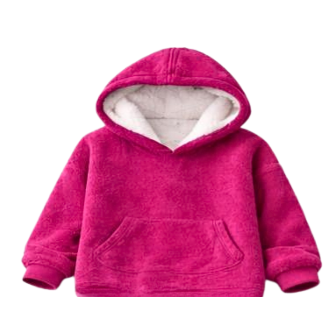 Poncho Infantil Plush con Capucha