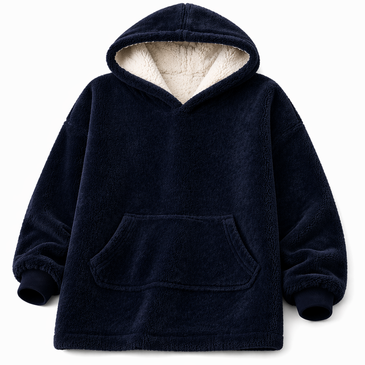 Poncho Adulto Plush con Capucha