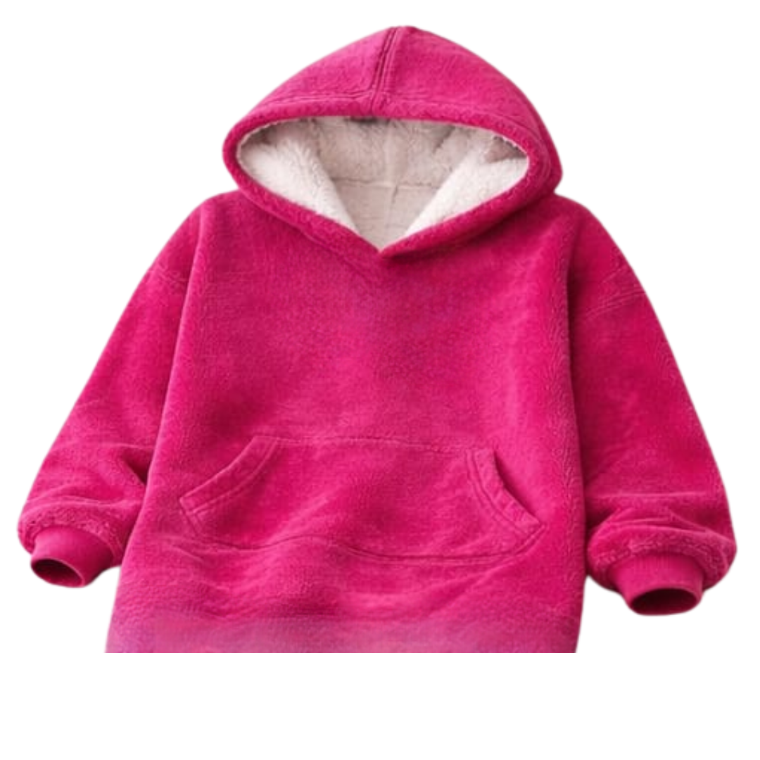 Poncho Adulto Plush con Capucha