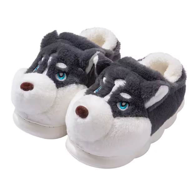 Pantuflas de Peluche Husky