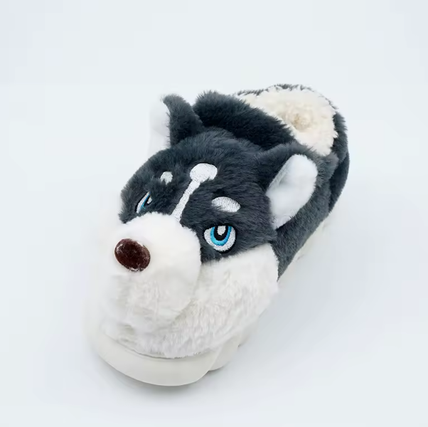 Pantuflas de Peluche Husky
