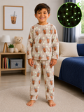 Pijama Infantil Luminiscente Dos Piezas Latte