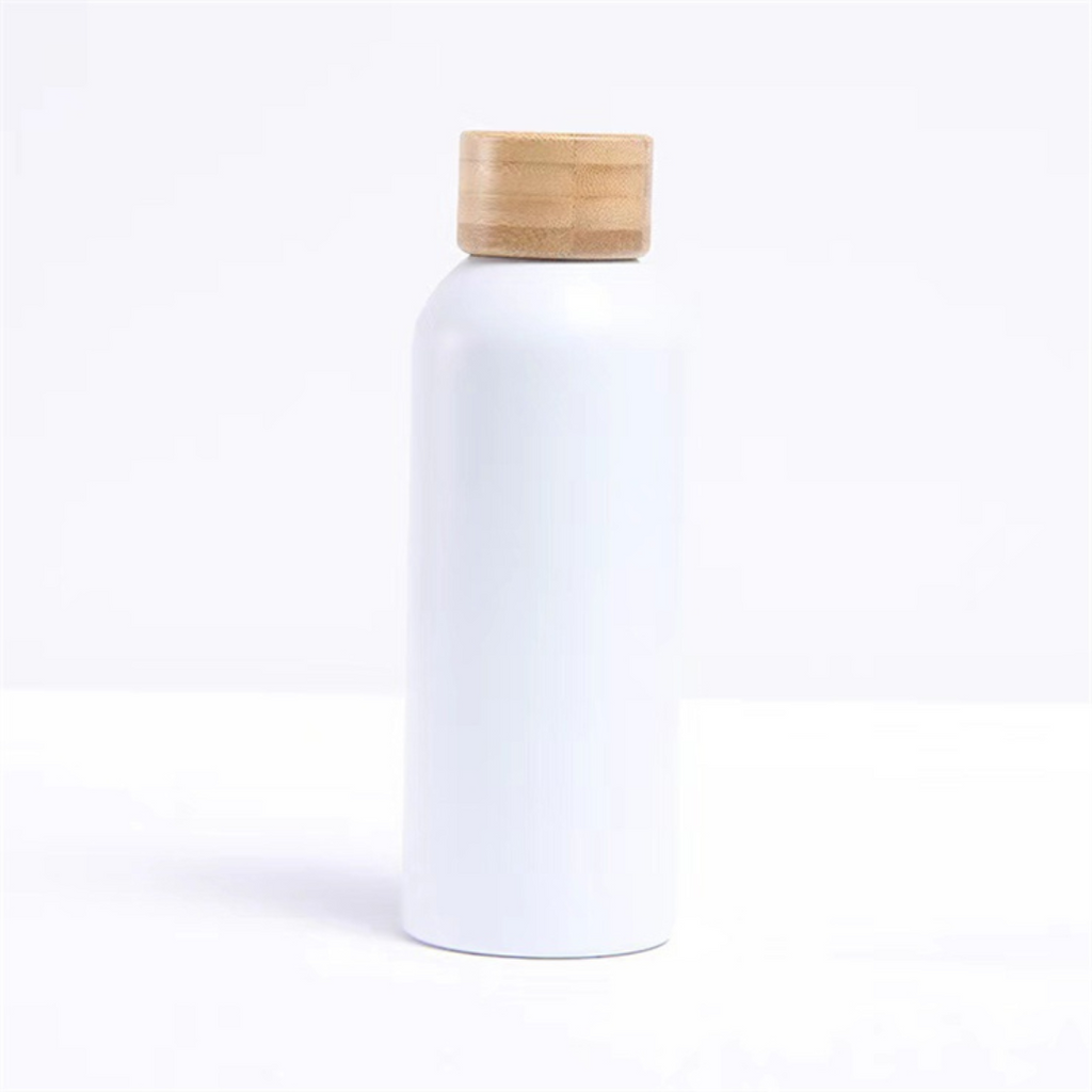 Botella Acero Inoxidable Tapa Bambú