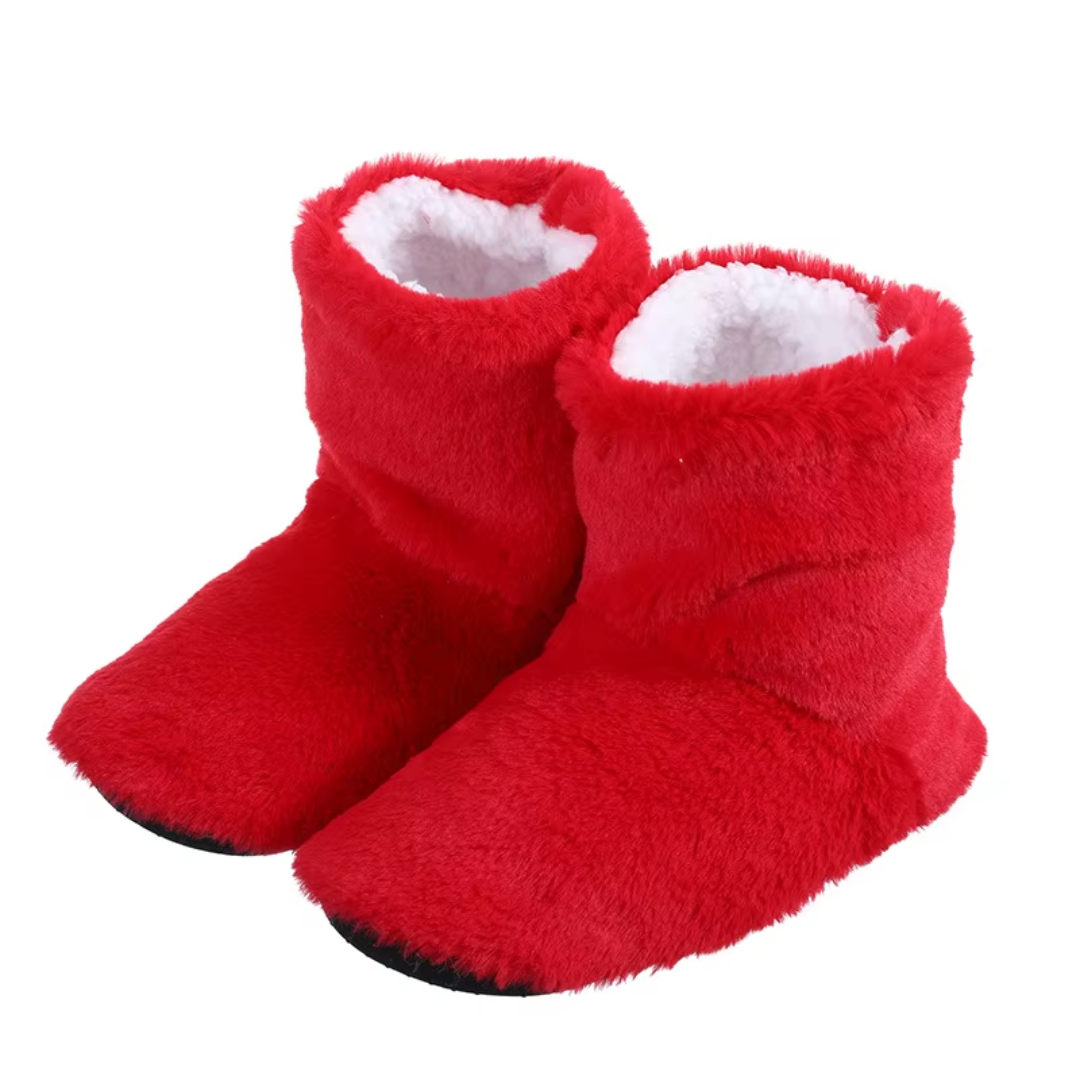 Pantuflas Botines con Corderito