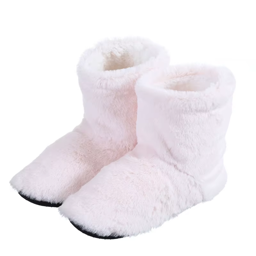 Pantuflas Botines con Corderito