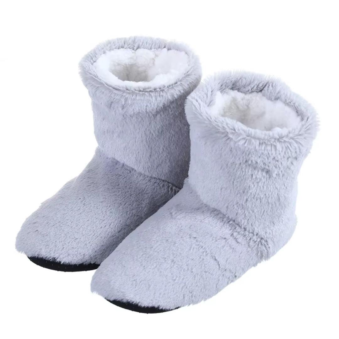 Pantuflas Botines con Corderito