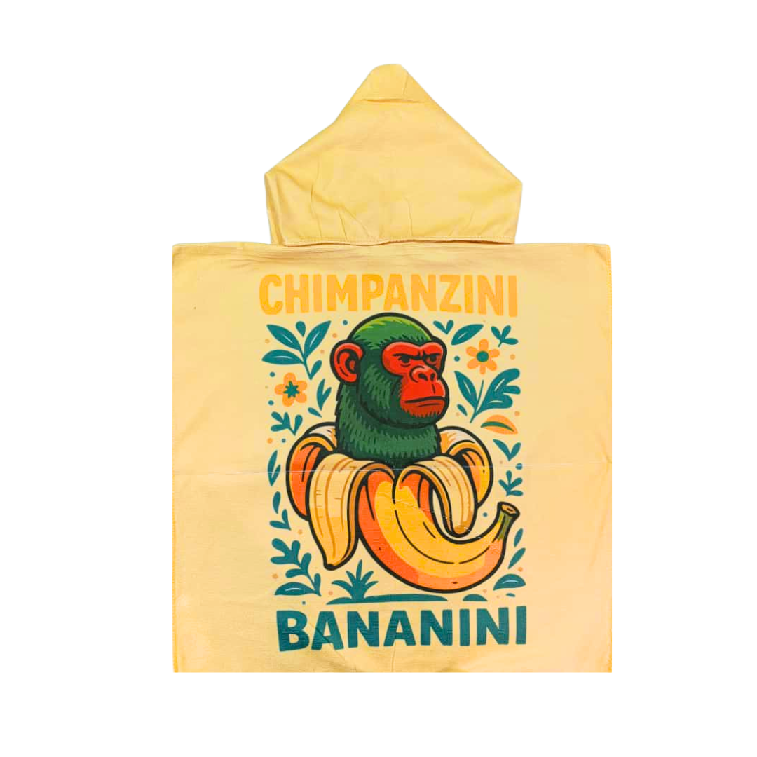 Poncho Toalla De Microfibra Bananini